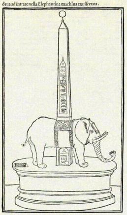 Houtsnede uit het boek: Hypnerotomachia Poliphili, Fancesco Colonna 1499